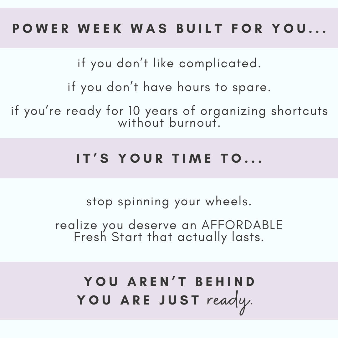 Fresh Start Power Week