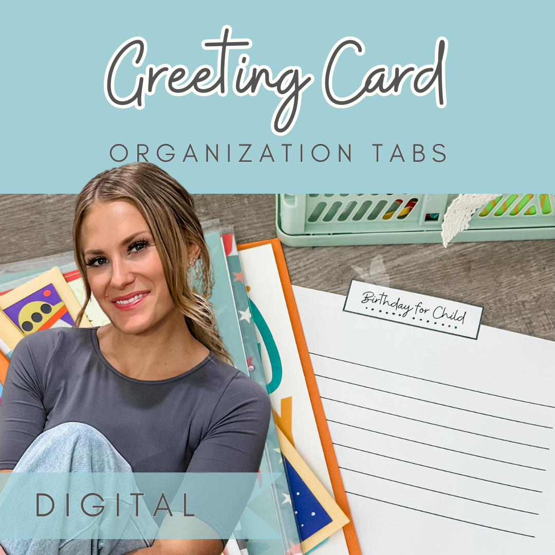 Organized Greeting Card Box Dividers