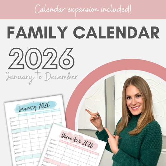 2026 Family Wall Calendar